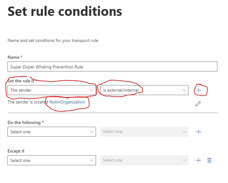 set rule conditions example