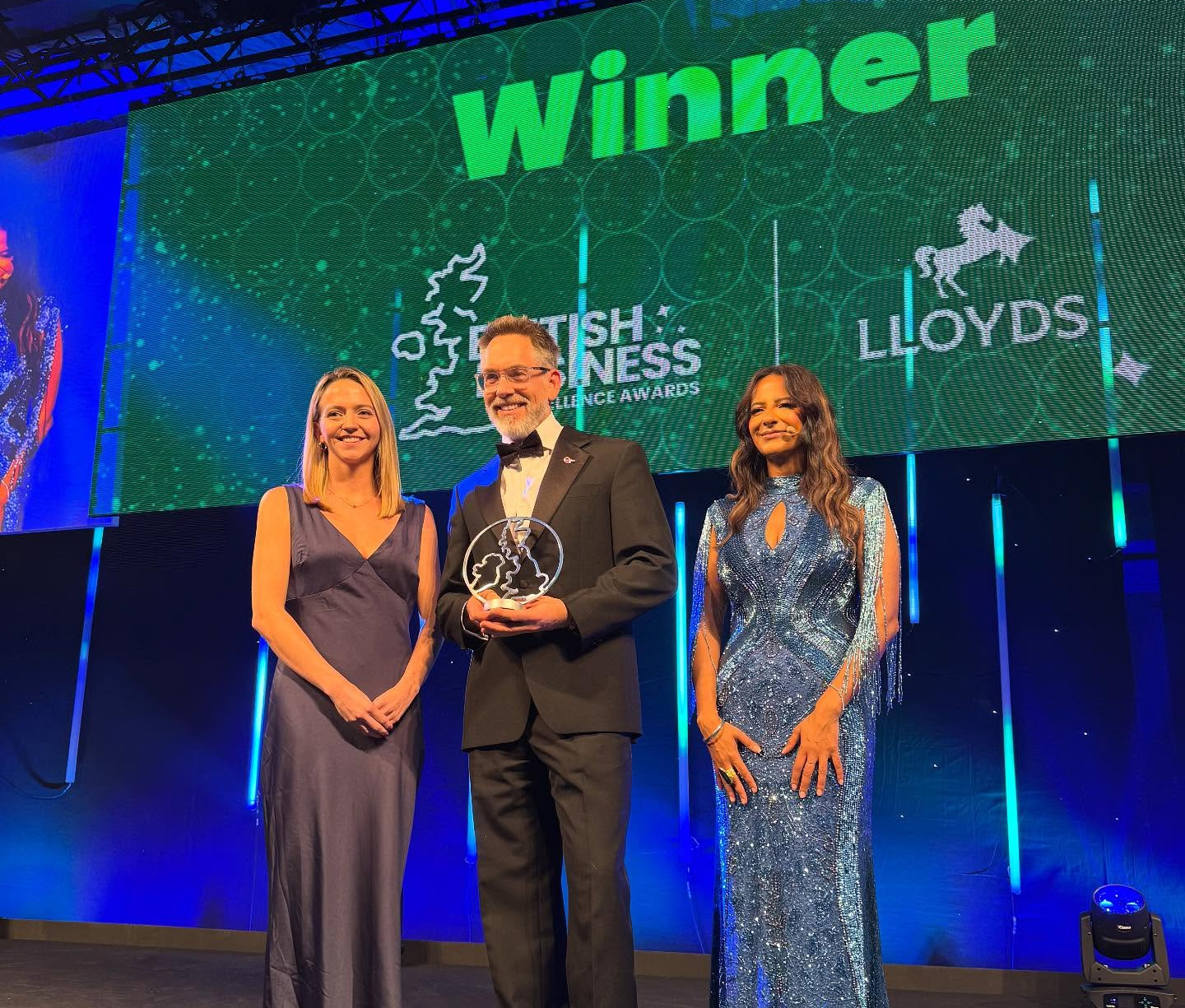 Tom Howard accepting Aspire Award